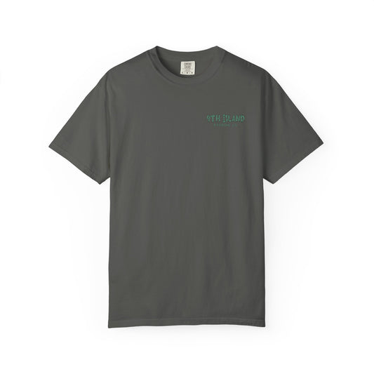 HULA GIRL SUNSET 2/sided Classic Tee - Charcoal