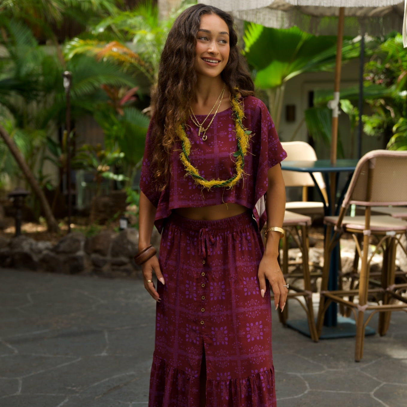 HINA Blouse - Mango Sunset