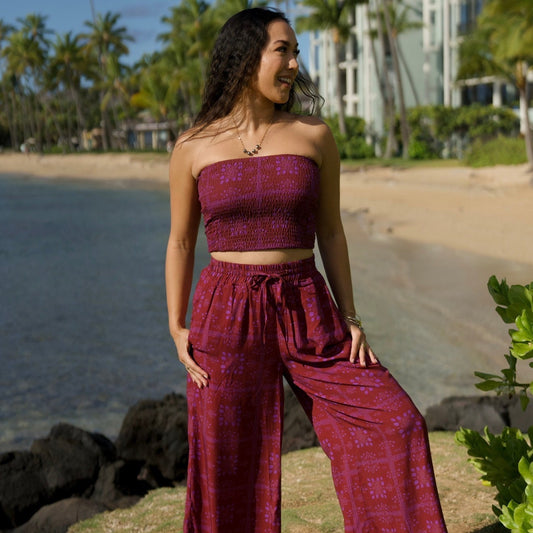 KIKI Smocked Top - Mango Sunset