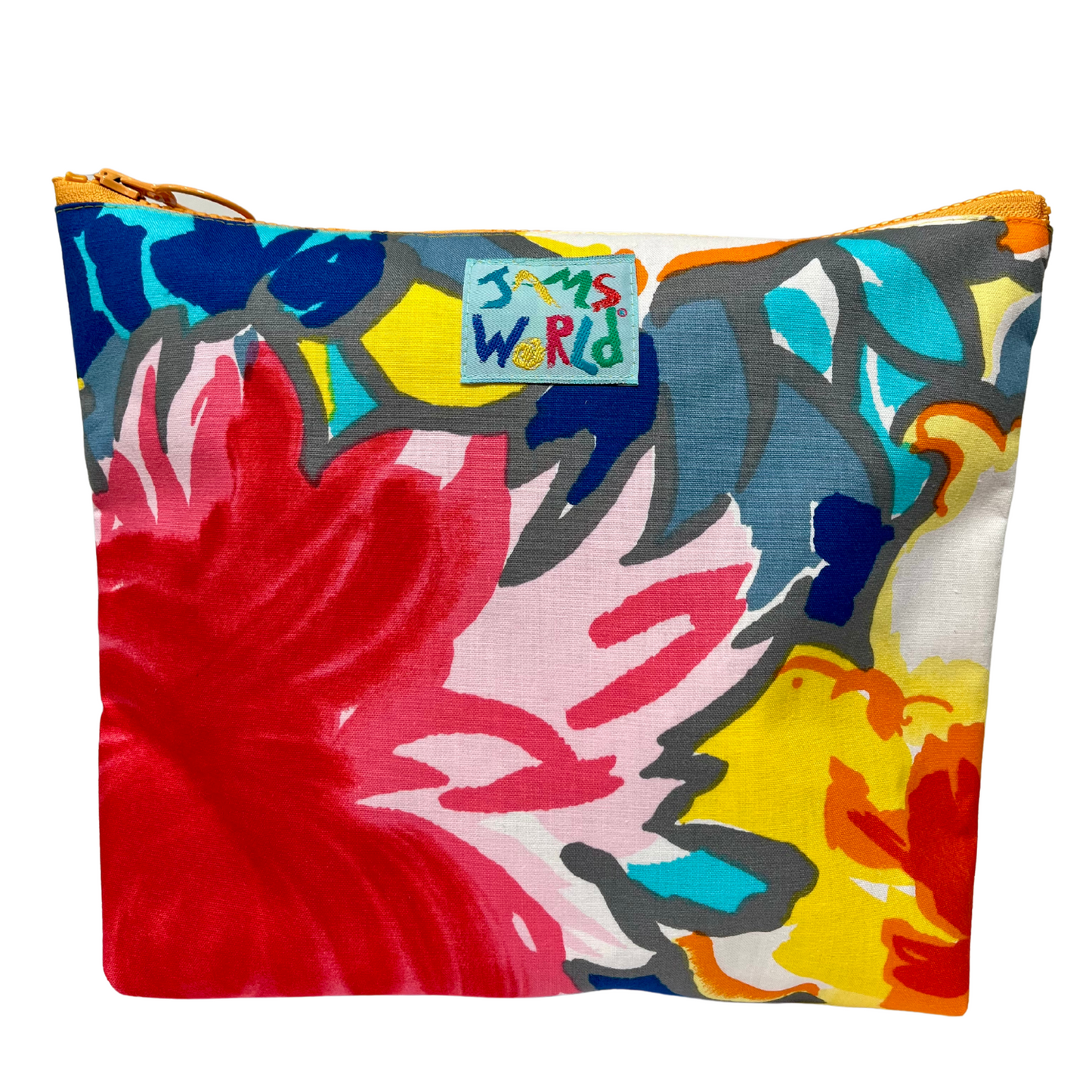 LINED VERTICAL ZIP POUCH - Sunny Meadow