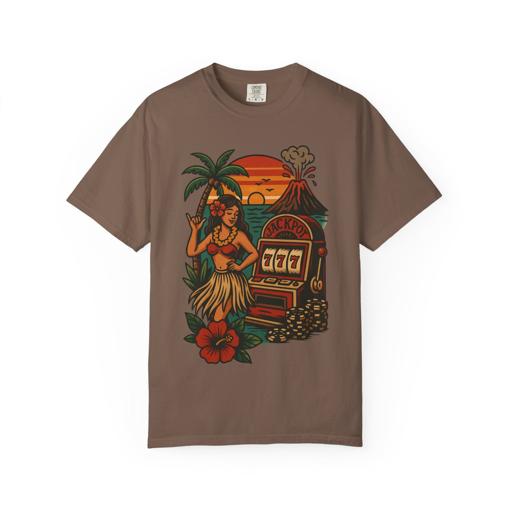 HULA SHAKA & SLOTS 2/sided Tee
