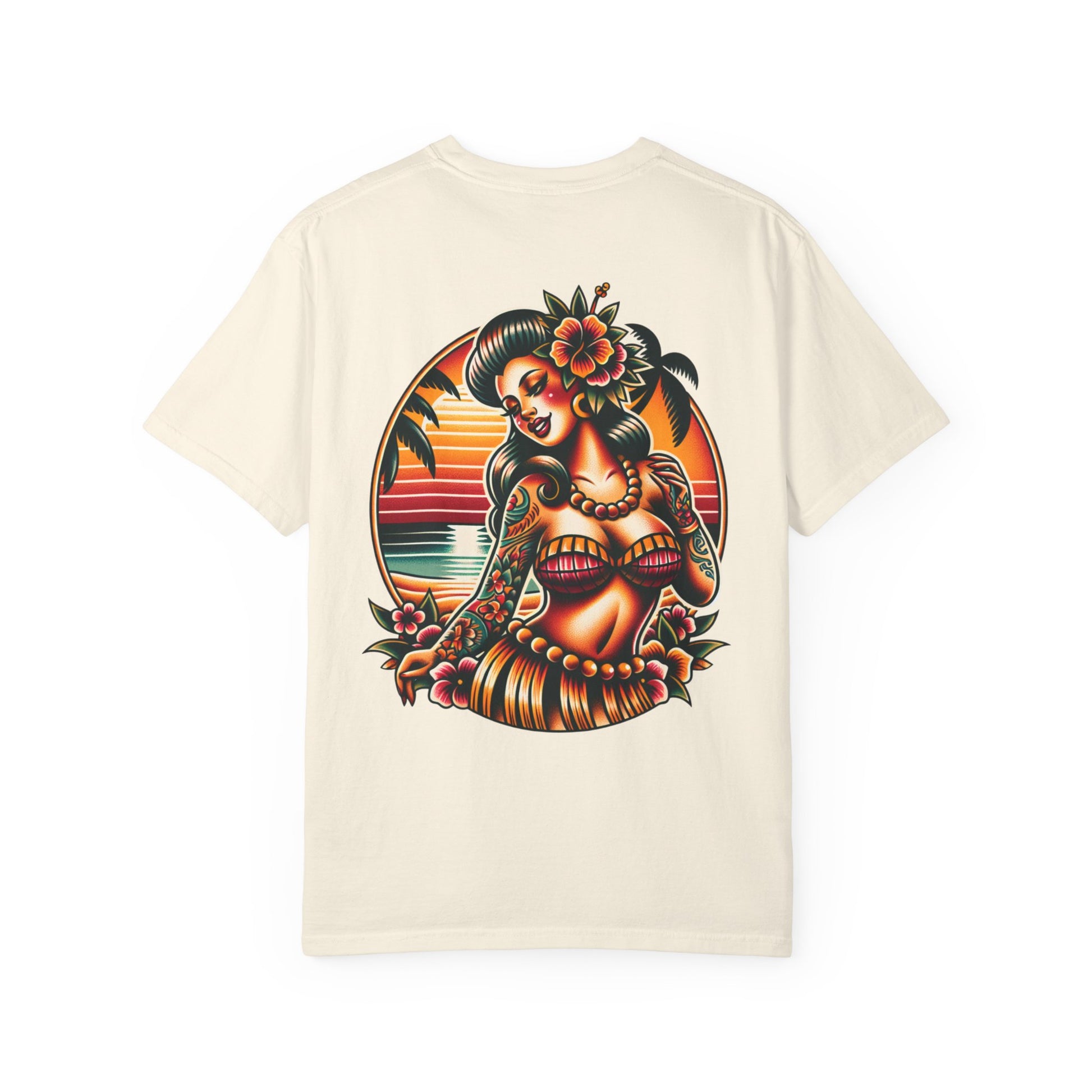 HULA GIRL SUNSET 2/sided Classic Tee