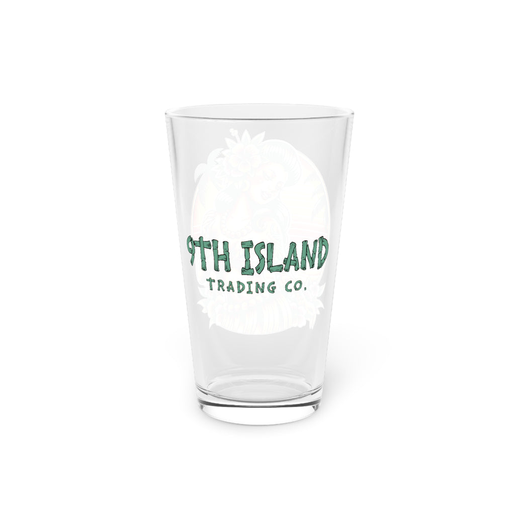 HULA GIRL SUNSET 16oz Pint Glass