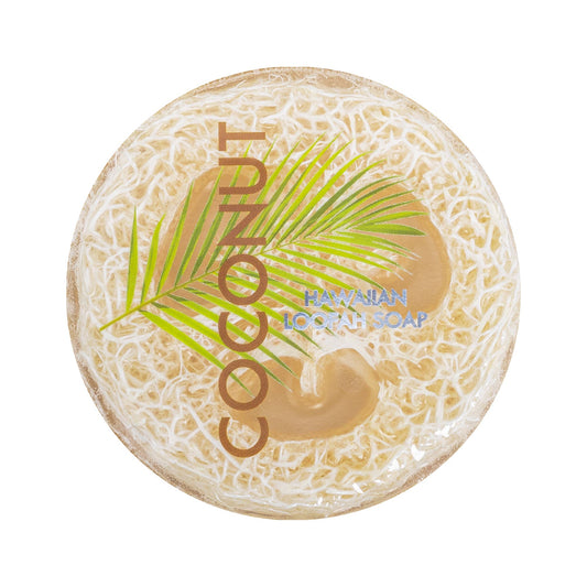 COCONUT SEA SALT & KUKUI Exfoliating Loofah Soap