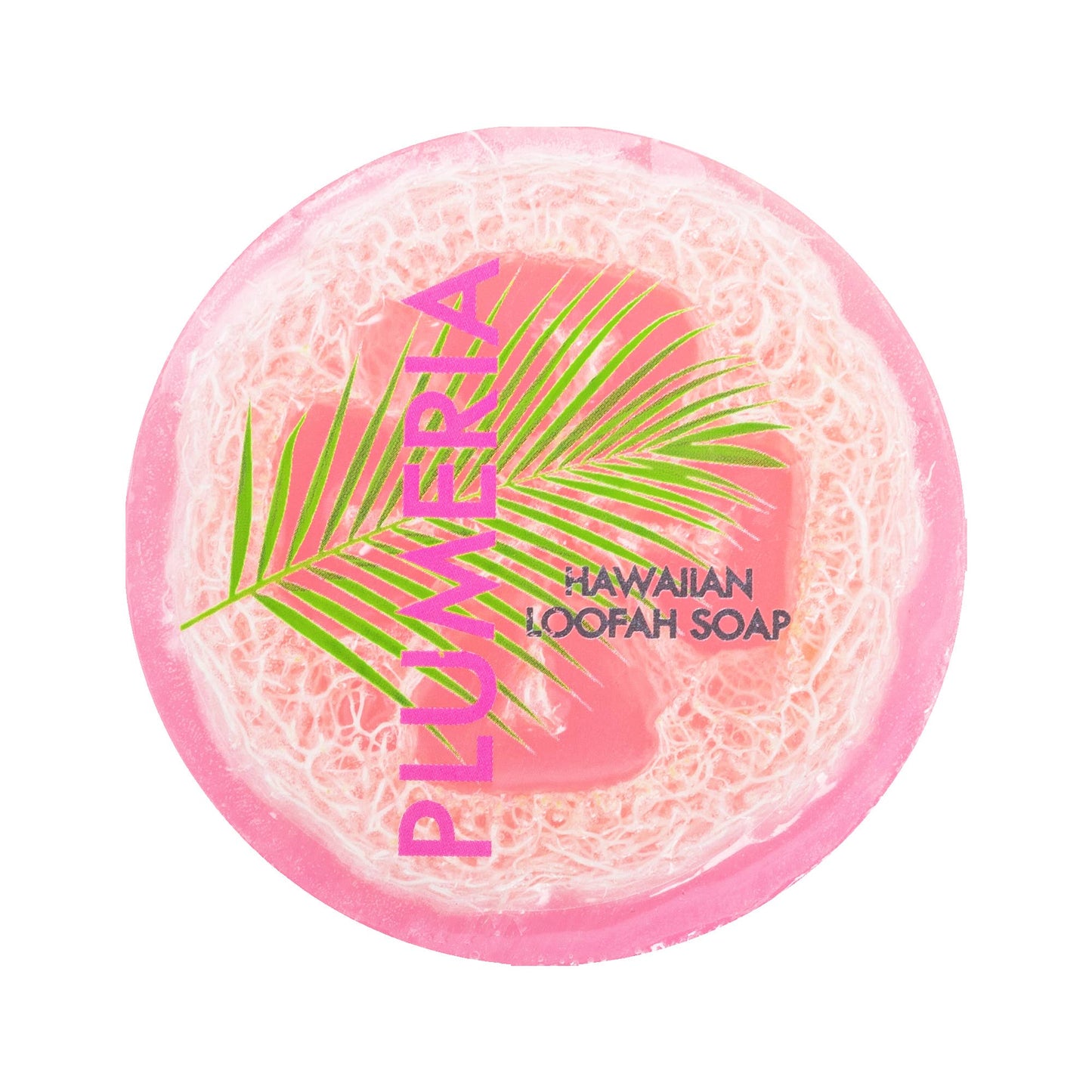 PLUMERIA SEA SALT & KUKUI Exfoliating Loofah Soap