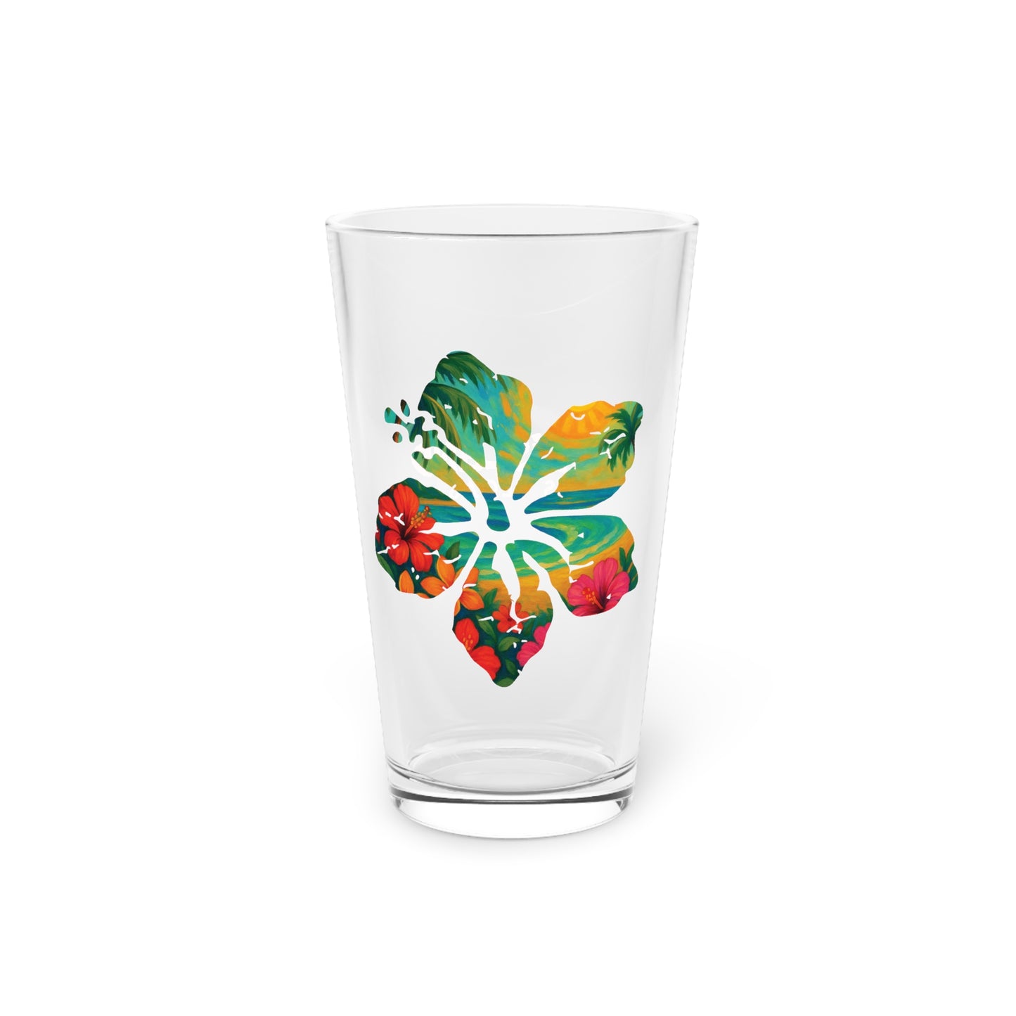 Painted Aloha Glass