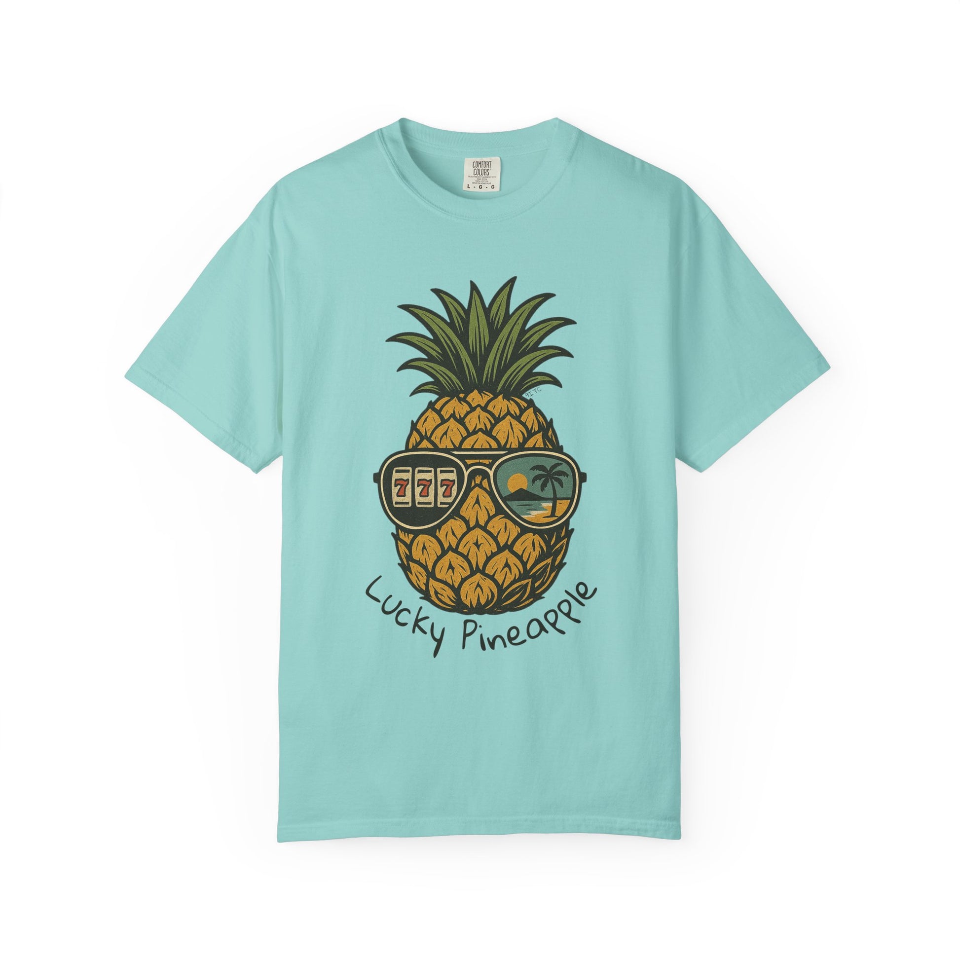LUCKY PINEAPPLE Tee - Ocean