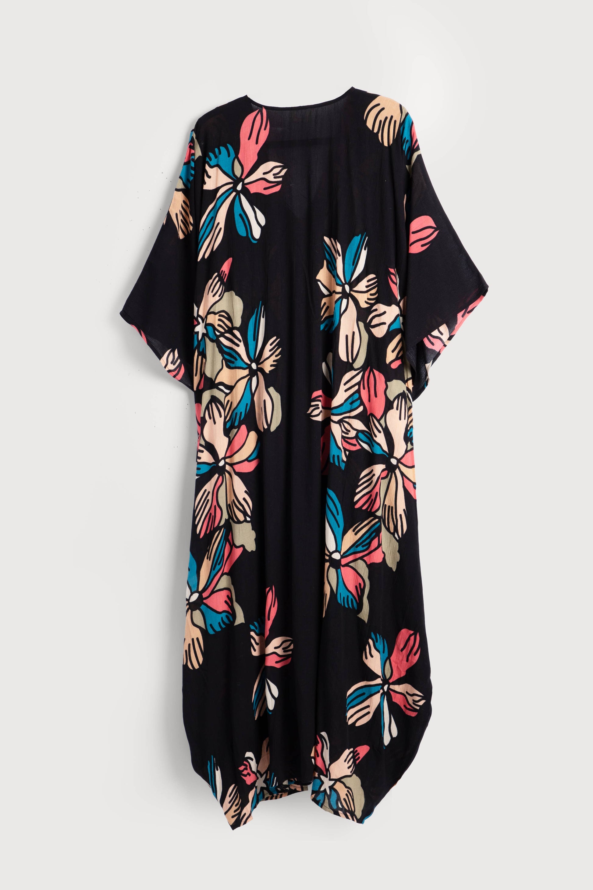 TROPICAL KAFTAN - Black