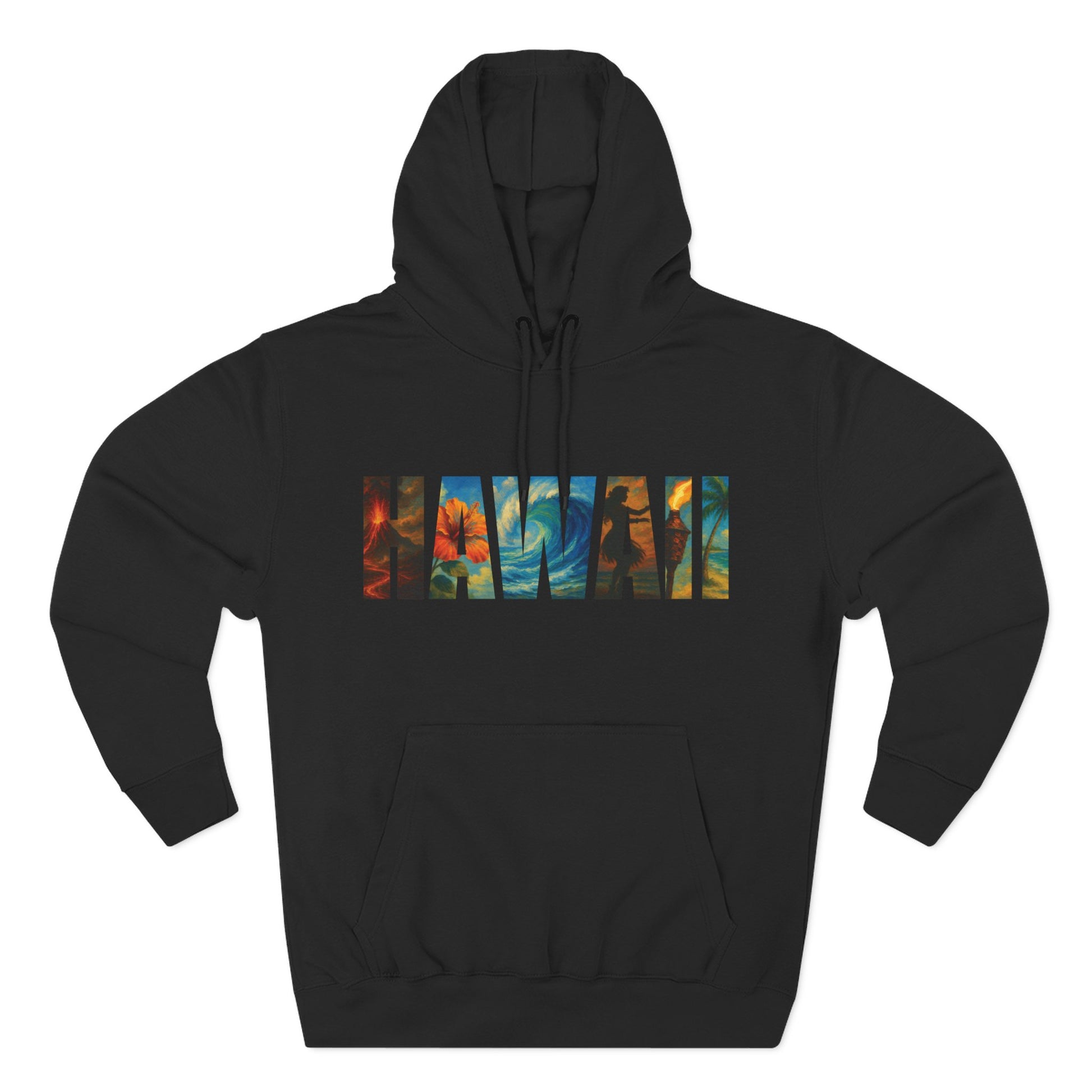 PAINTED HAWAII 2/sided Hoodie - Lava Rock
