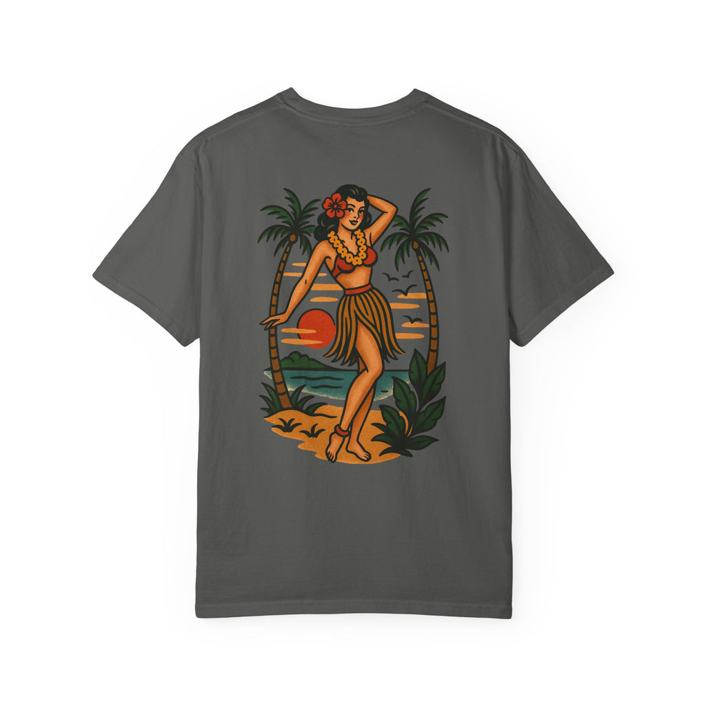 HULA FLASH 2/sided Tee - Charcoal