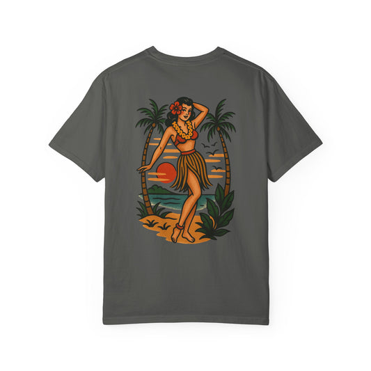 HULA FLASH 2/sided Tee - Charcoal