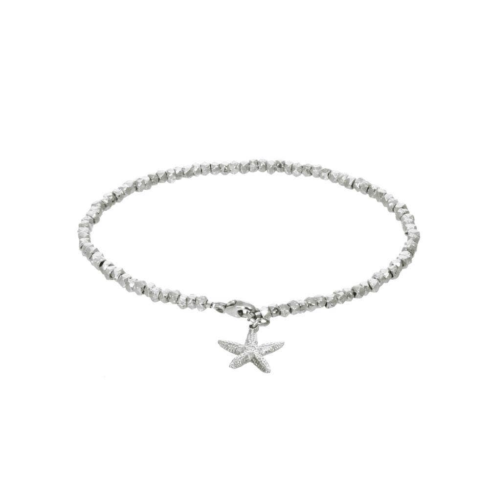 BEADED STARFISH BRACELET Sterling Silver