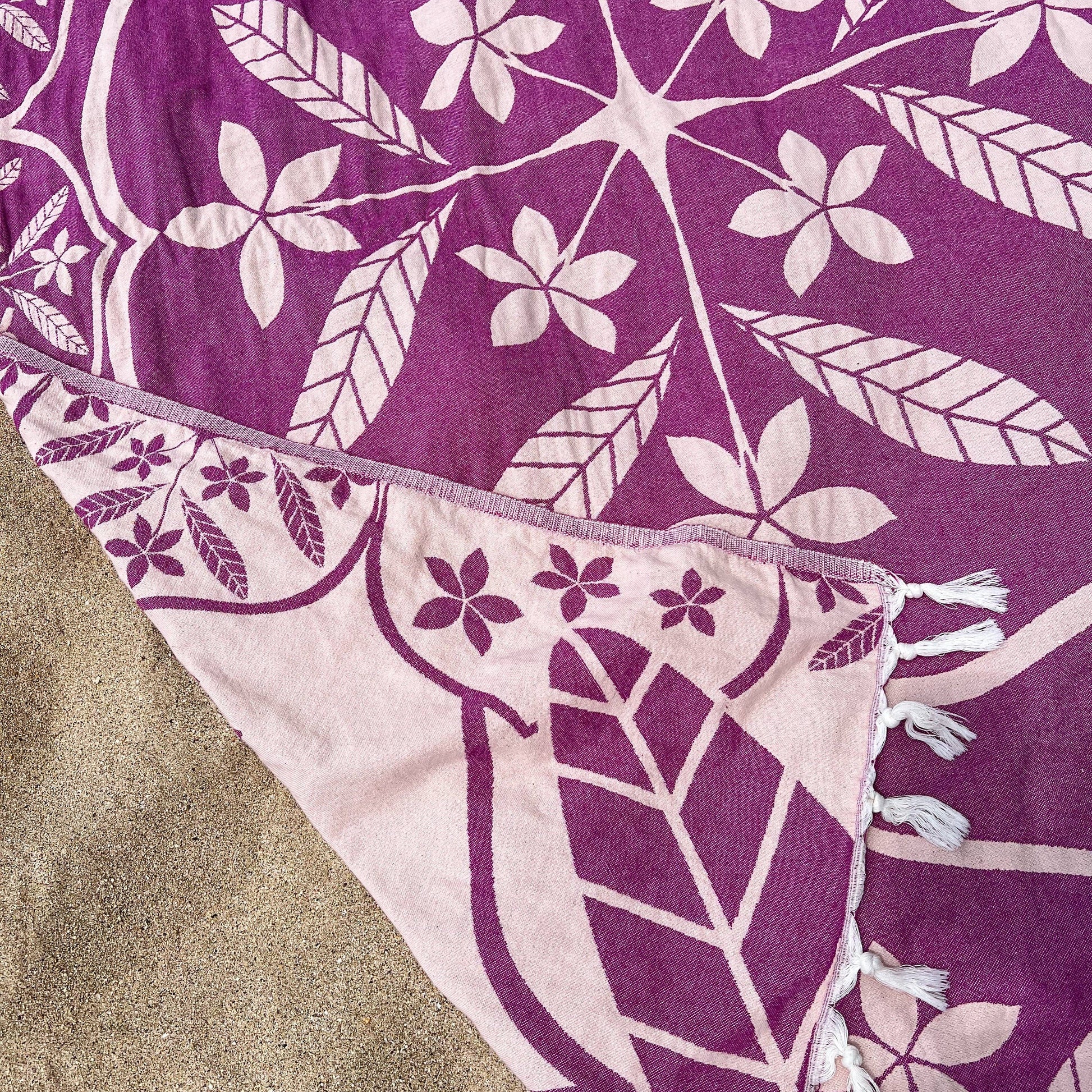 FRANGIPANI Lux Beach Blanket for 2