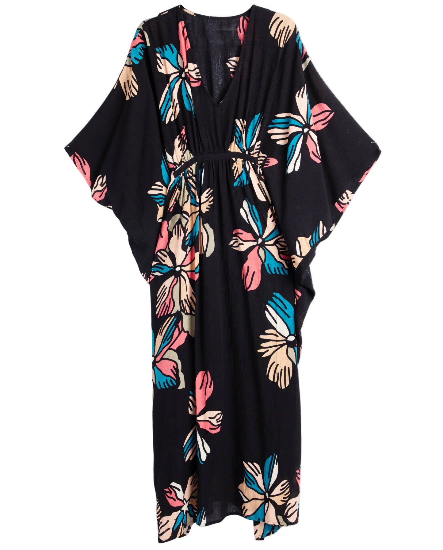 TROPICAL KAFTAN - Black