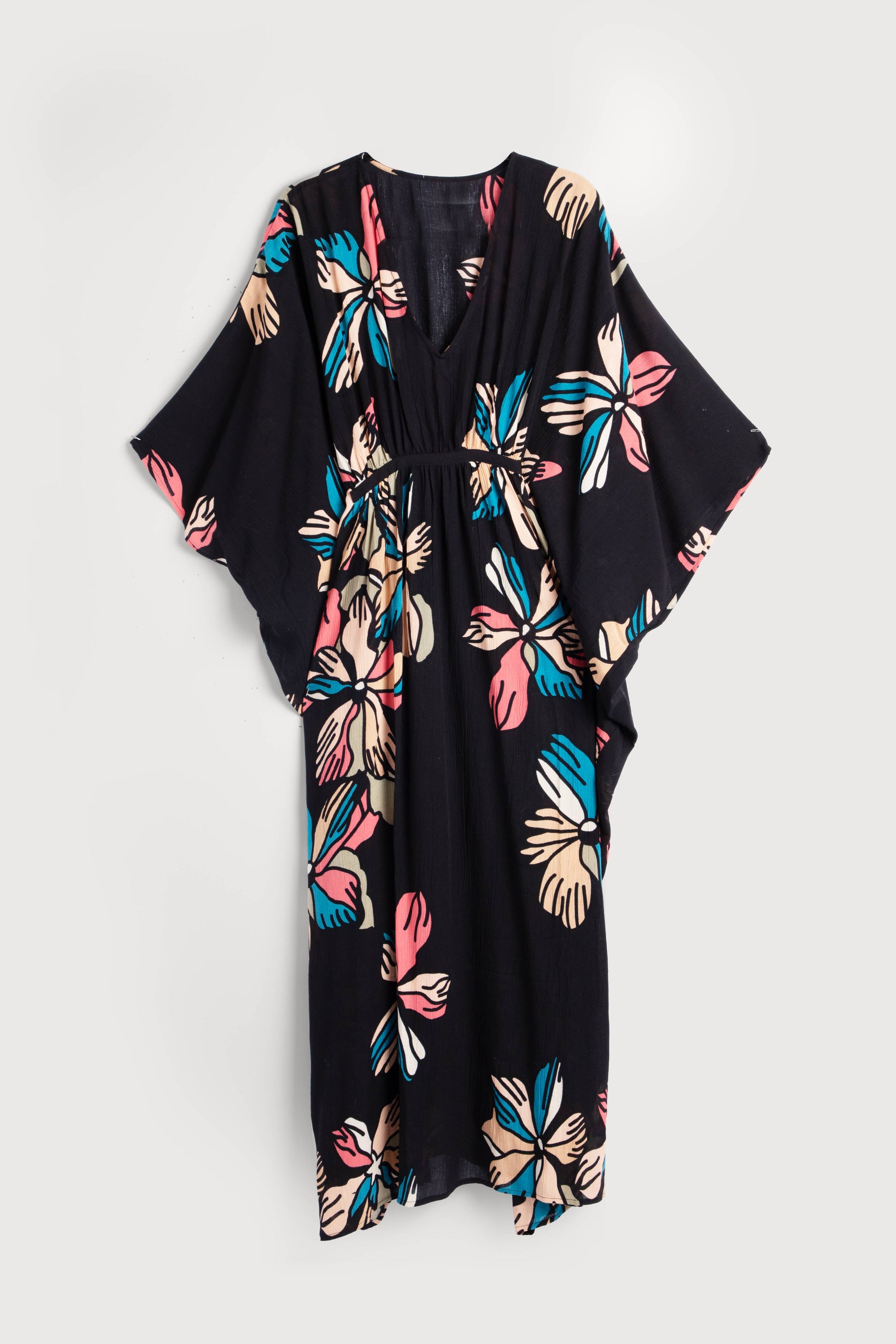 TROPICAL KAFTAN - Black