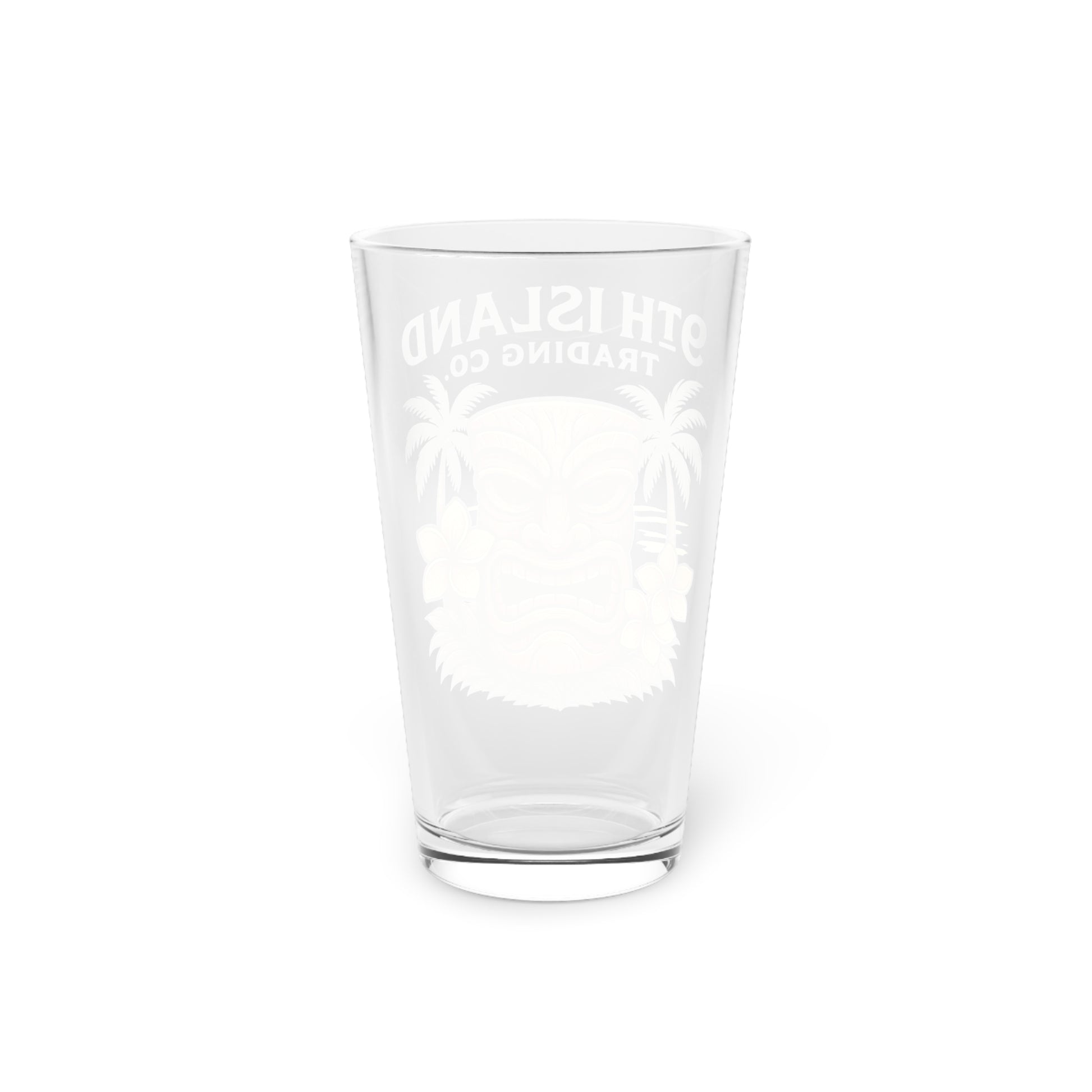 PLUMERIA TIKI 16oz Pint Glass