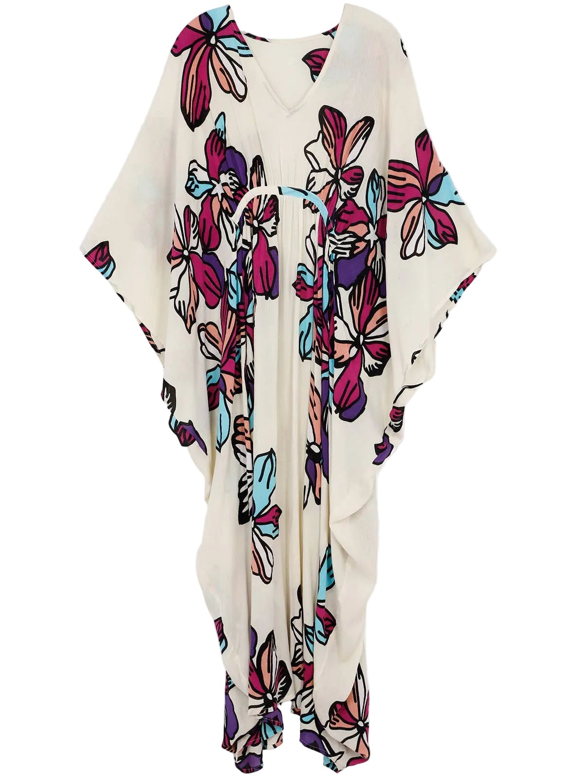 TROPICAL KAFTAN - Off White