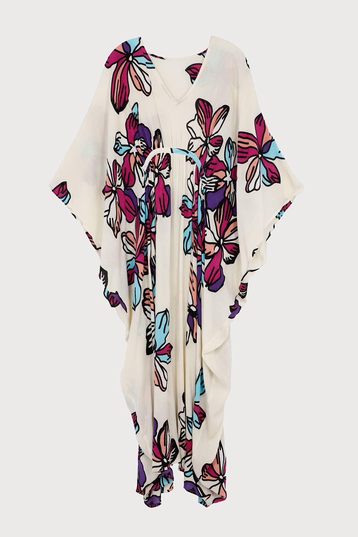 TROPICAL KAFTAN - White