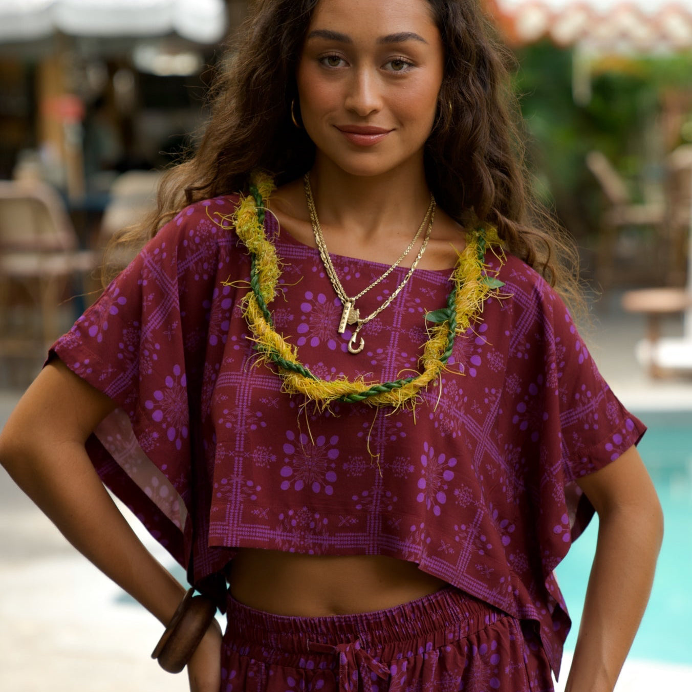 HINA Blouse - Mango Sunset