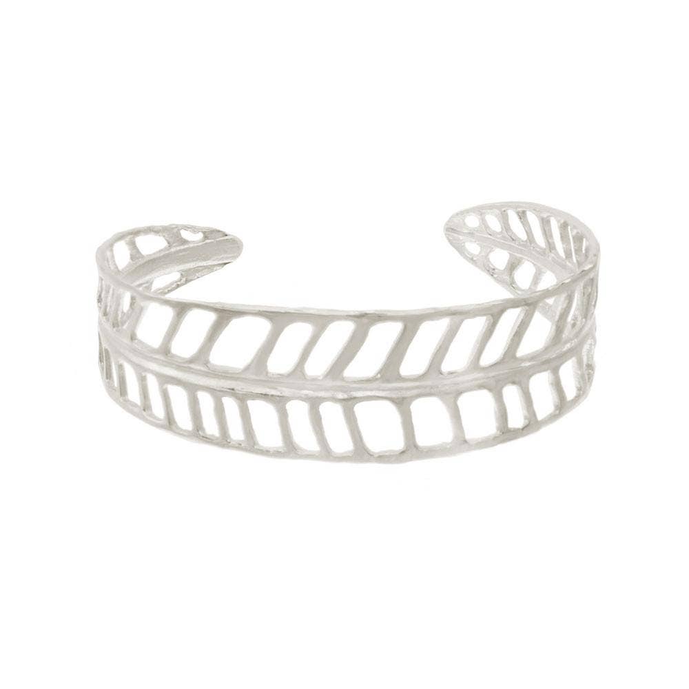 PLUMERIA LEAF CUFF Sterling Silver