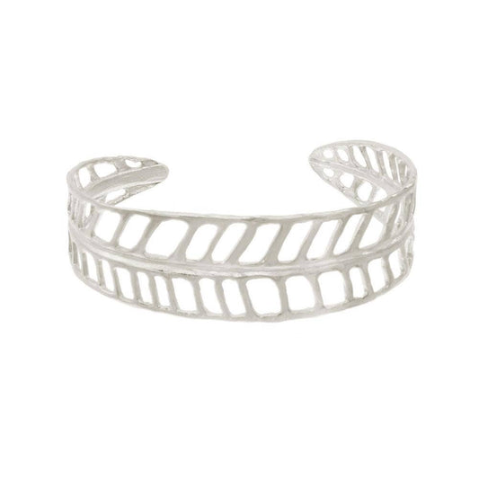 PLUMERIA LEAF CUFF Sterling Silver