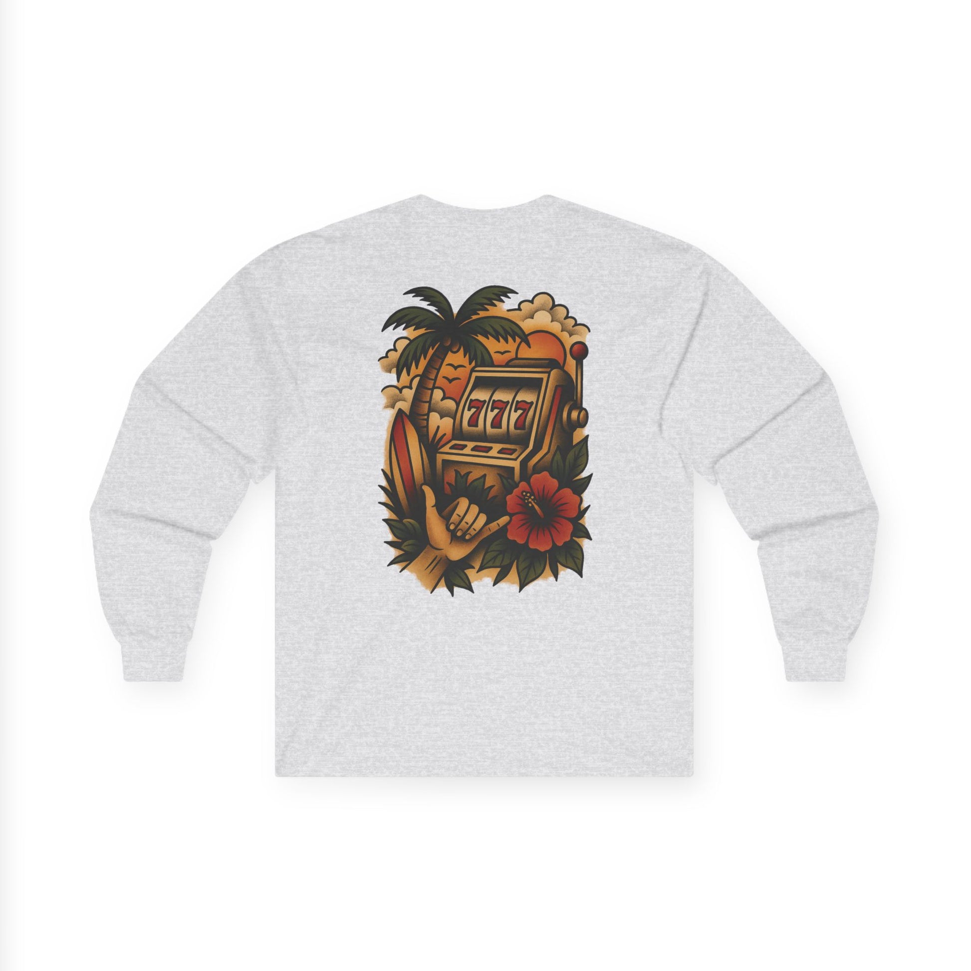 SHAKA & SLOTS 2/sided Long Sleeve Tee