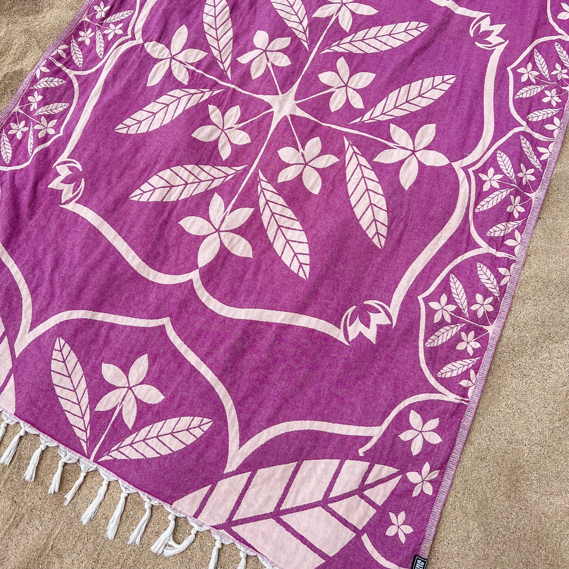 FRANGIPANI Lux Beach Blanket for 2