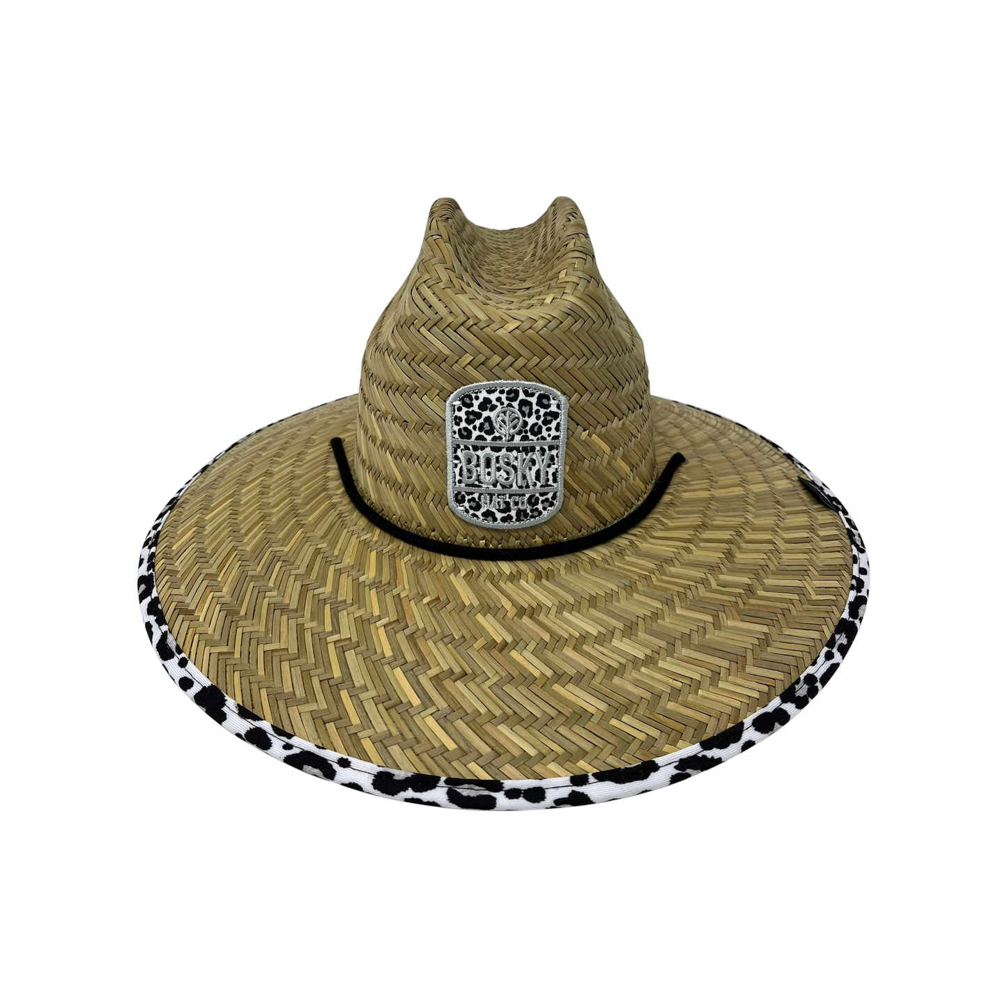 SNOW LEOPARD Straw Hat