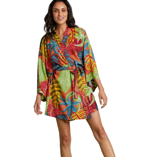 SHORT KIMONO ROBE - Sunset Passage