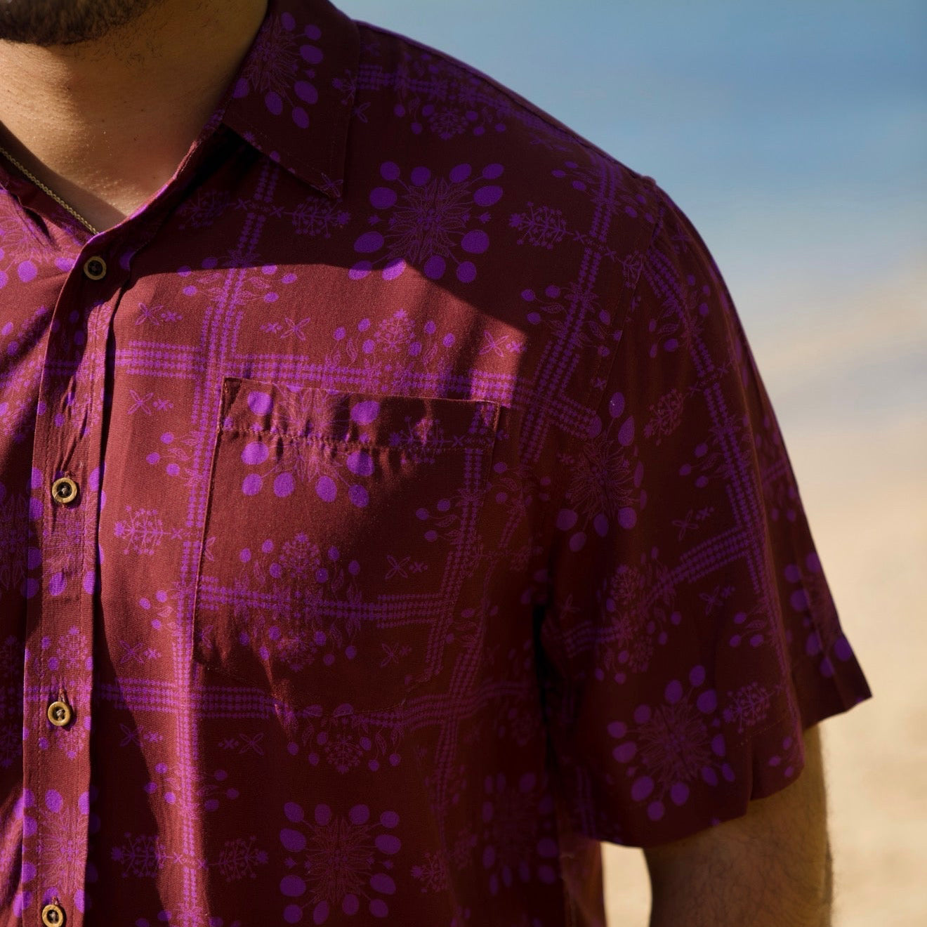 ALOHA SHIRT Mango Sunset