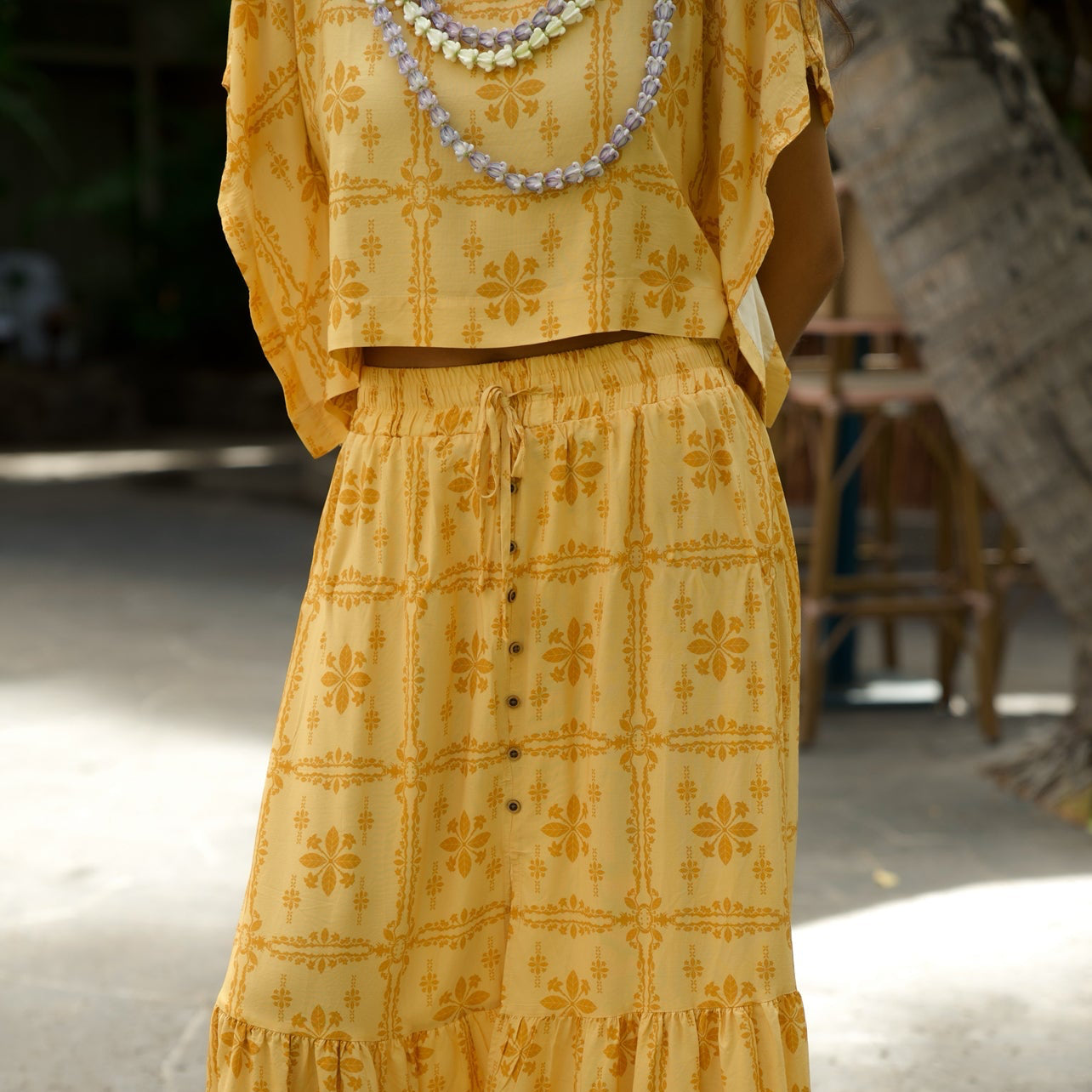 KOKO Skirt - Pua Kenikeni Glow