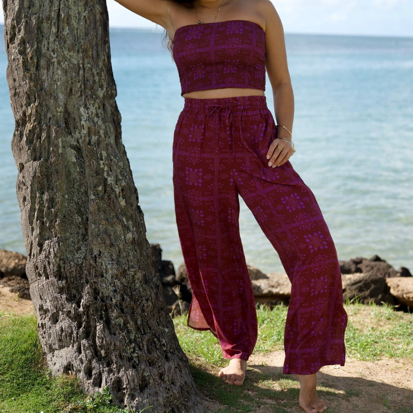 KIKI Smocked Top - Mango Sunset