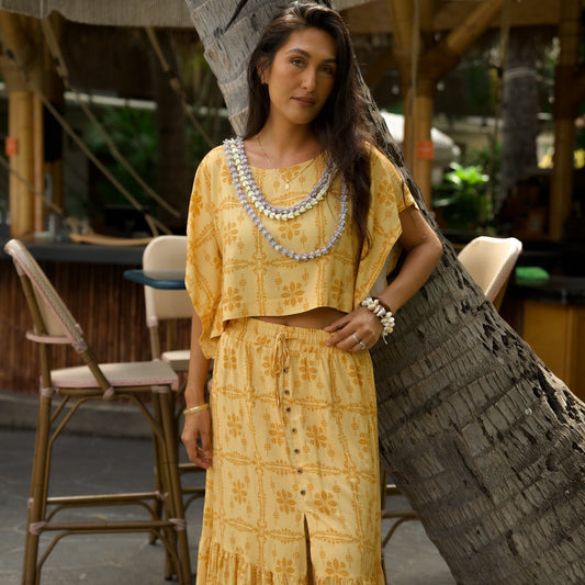KOKO Skirt - Pua Kenikeni Glow