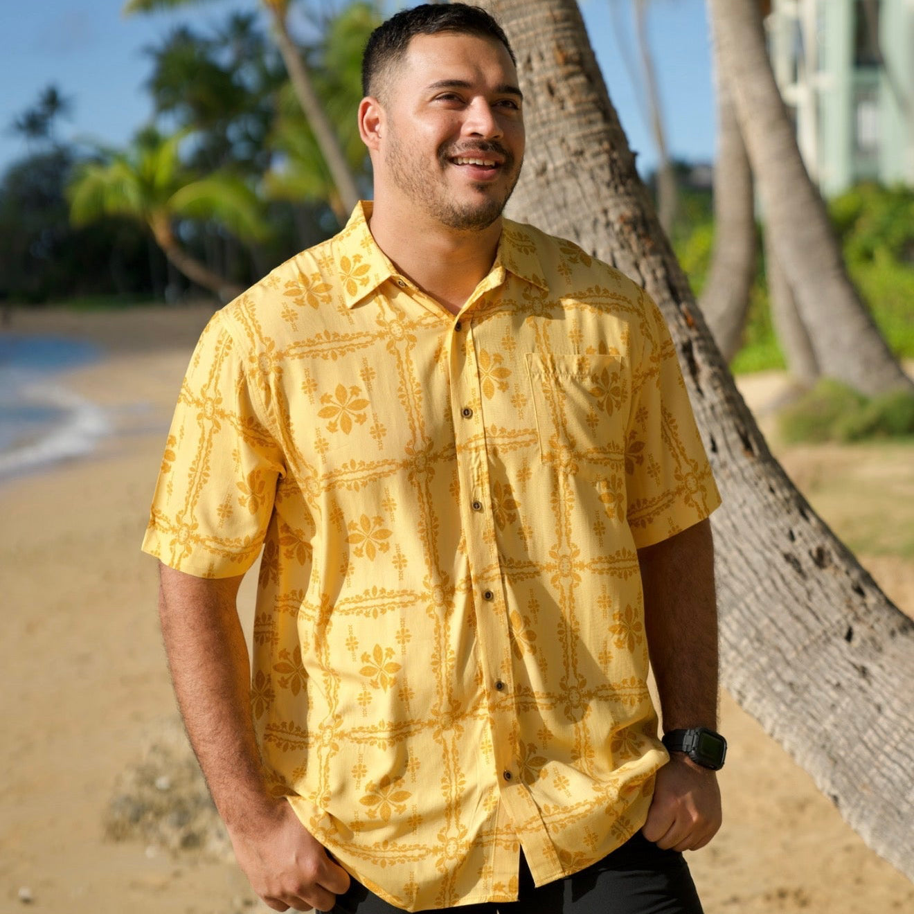 ALOHA SHIRT Pua Kenikeni Glow