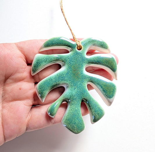 MONSTERA Ceramic Ornament