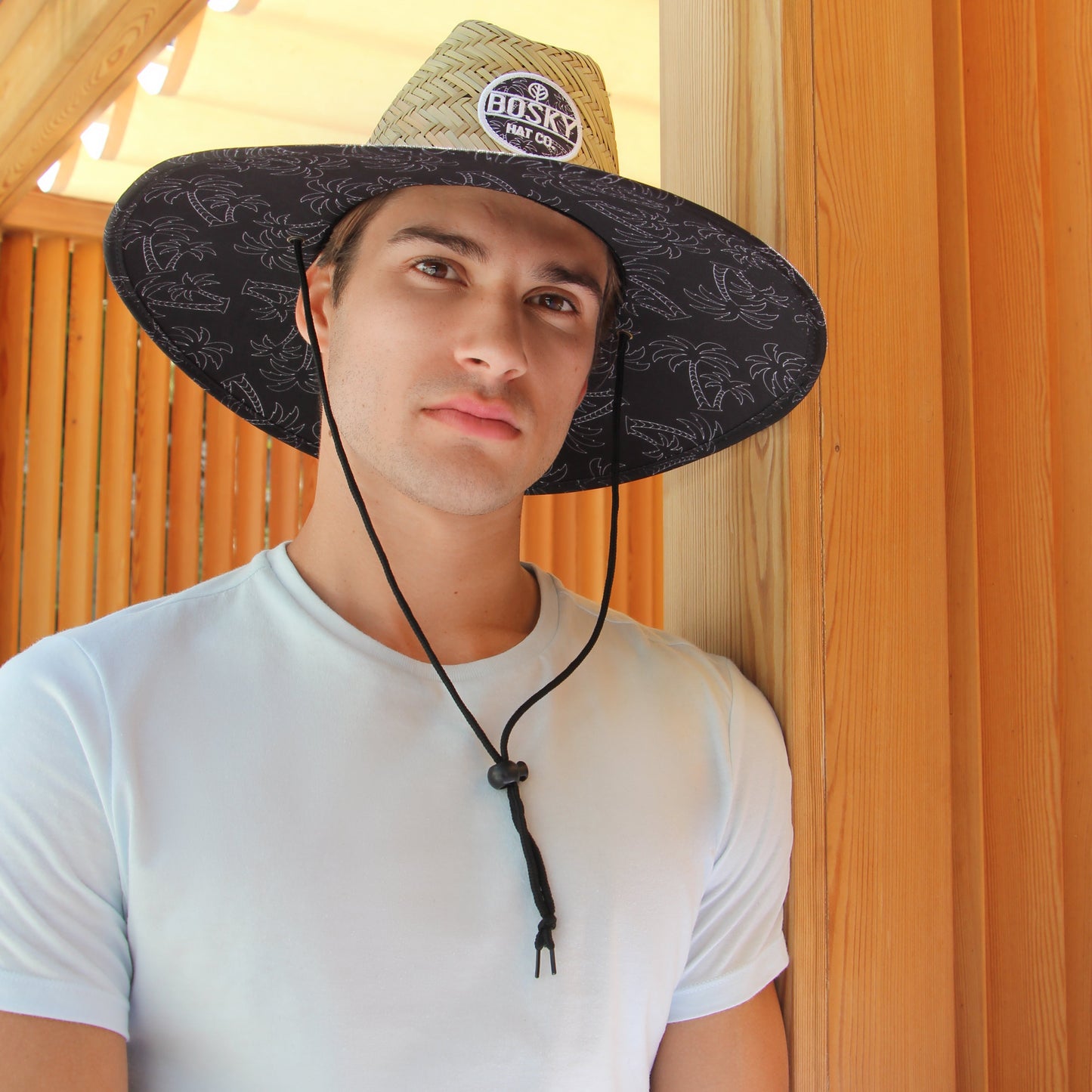 DARK PALMS Straw Hat