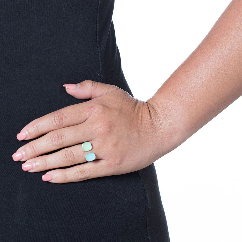 SEAGLASS RING Sterling Silver