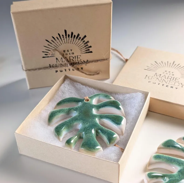 MONSTERA Ceramic Ornament