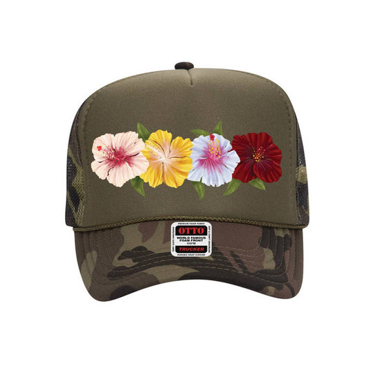 HIBISCUS Trucker Hat - Camo