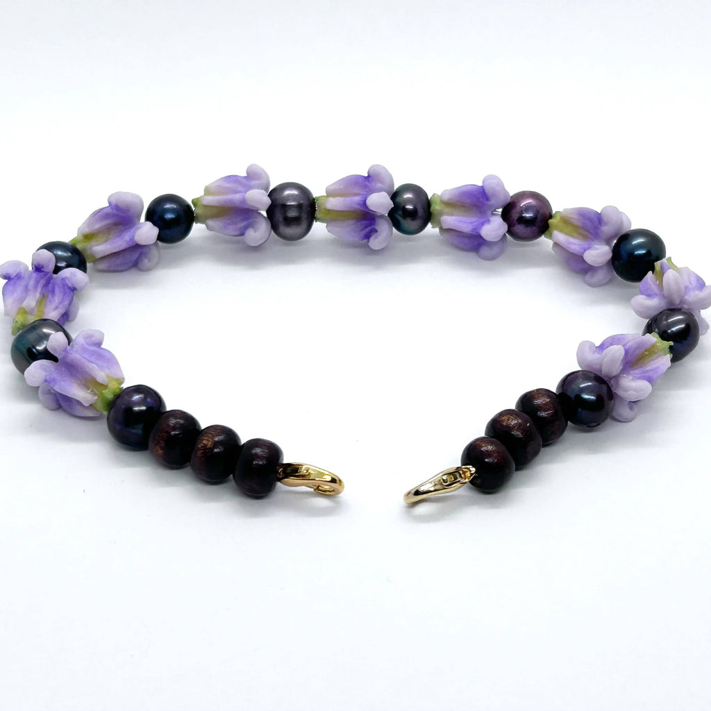 PURPLE CROWN Hat Lei 