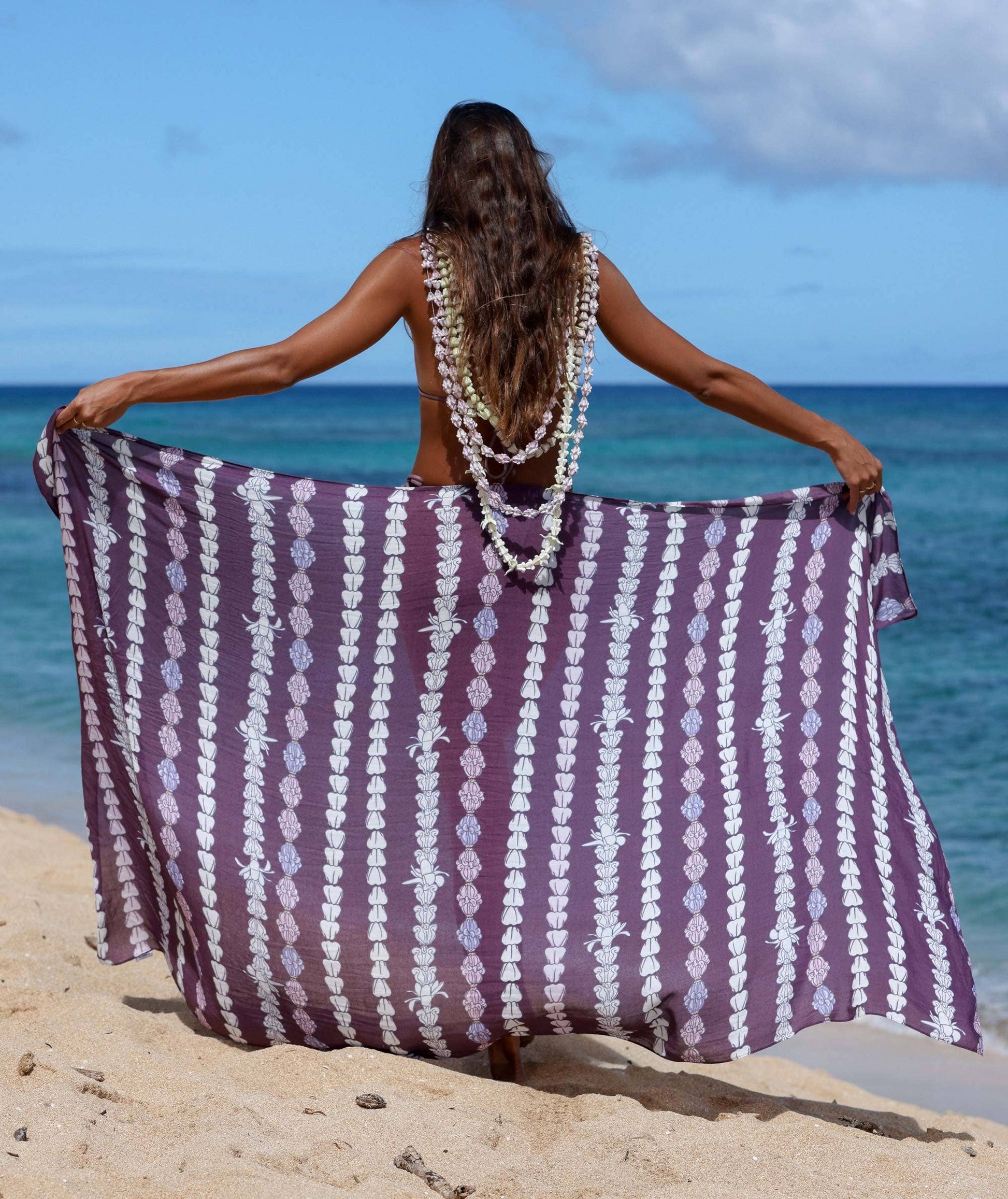 CROWN FLOWER Pareo Sarong - 67 x 43 in