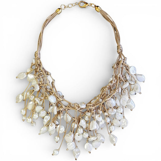 BOHO GLASS PEARL Necklace