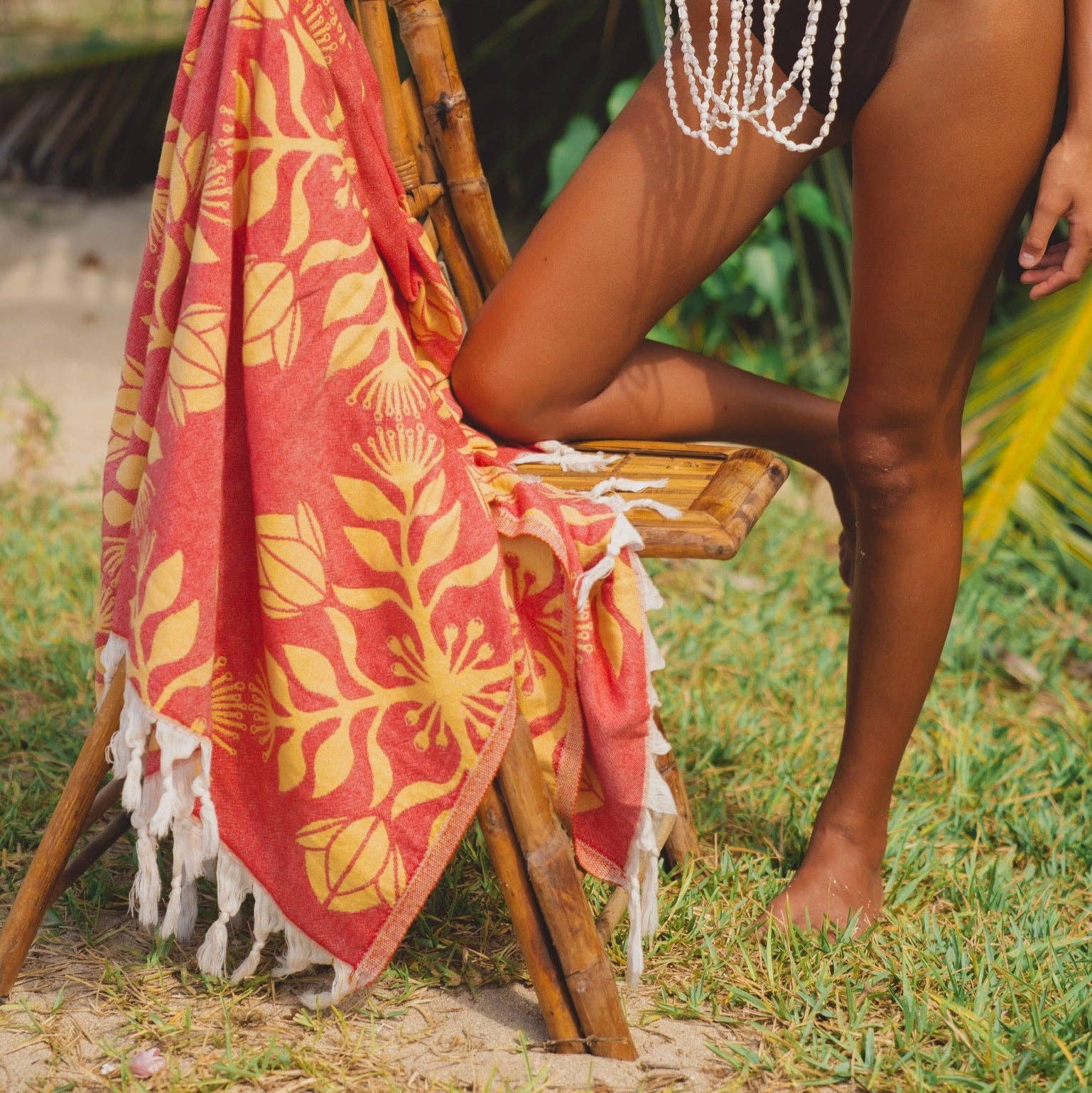 ‘ŌHI’A LEHUA Lux Beach Blanket for 2