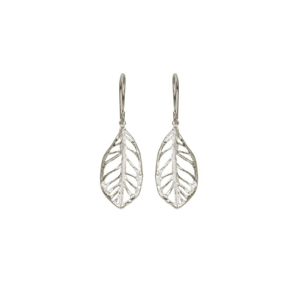 SMALL PLUMERIA EARRINGS Sterling Silver