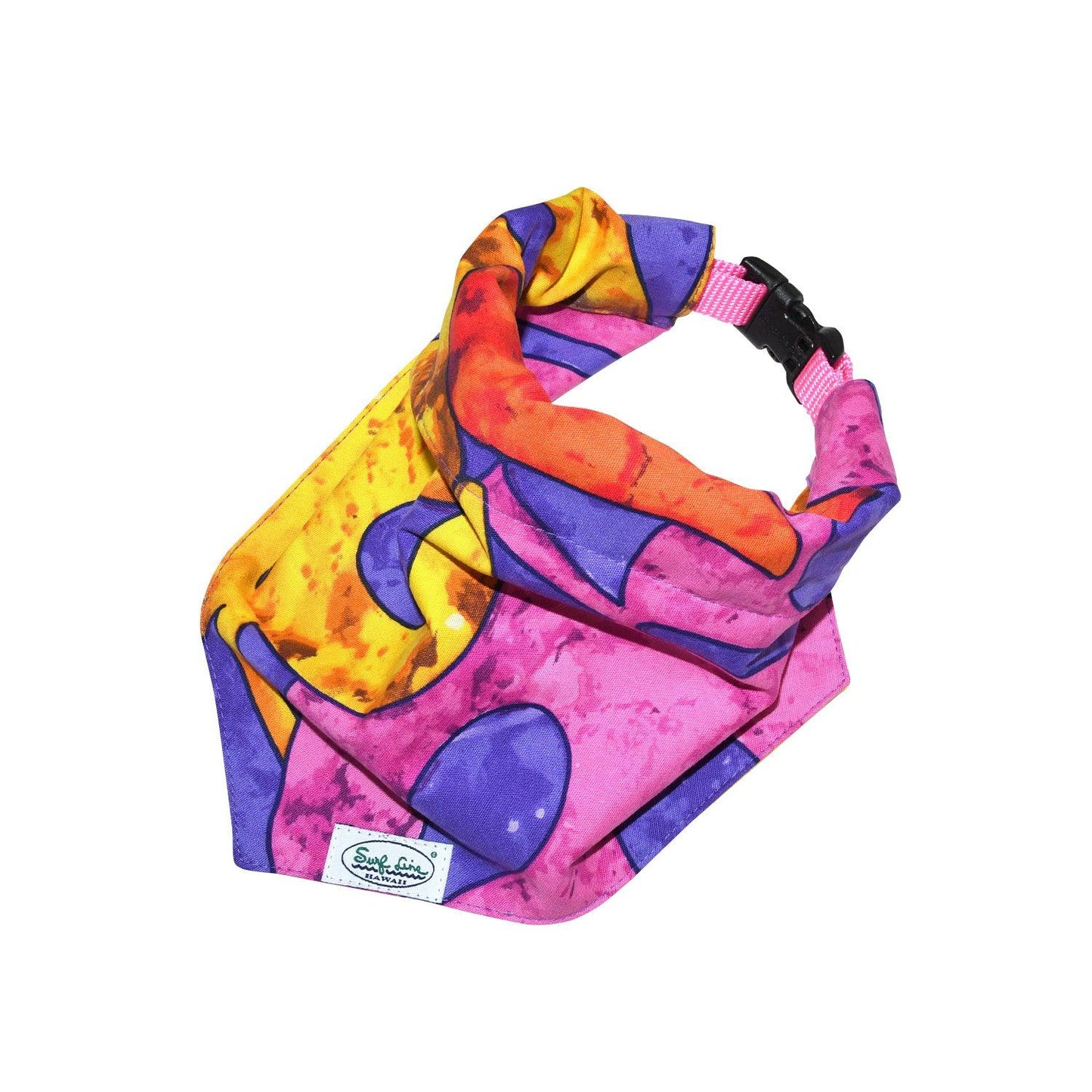 PET COLLAR SCARF Surf Line Hawaii Leaves