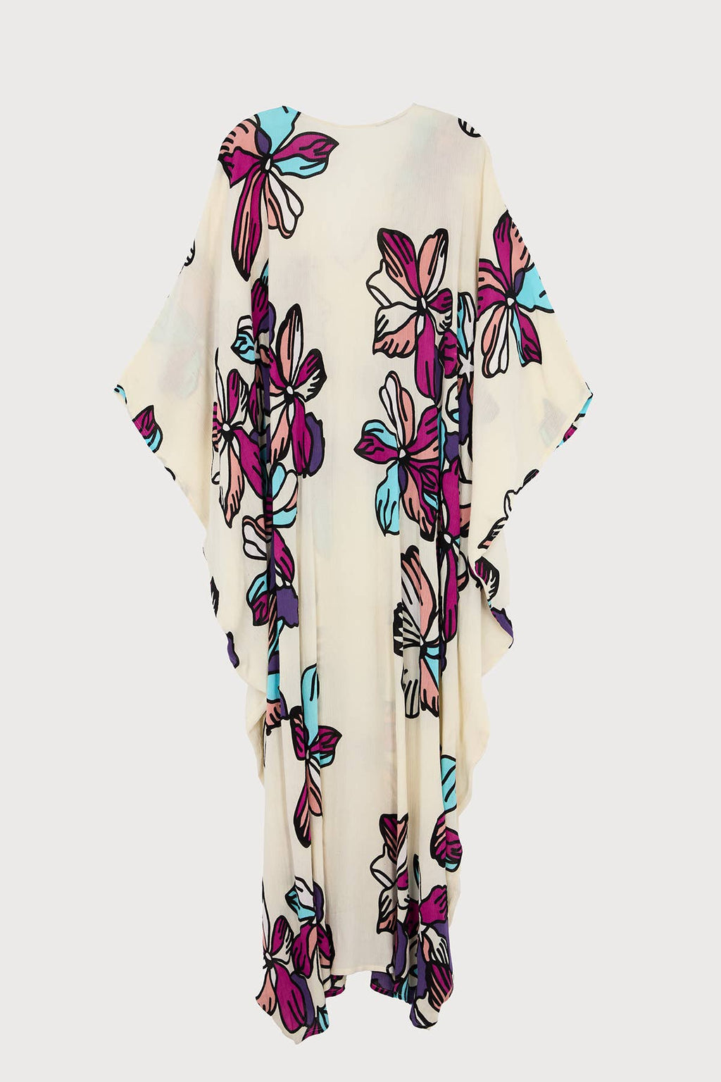 TROPICAL KAFTAN - White